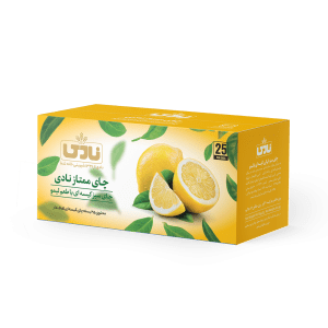 green tea bag with lemon